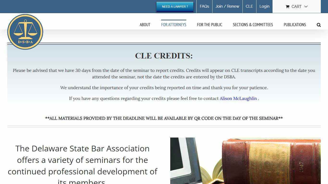 CLE – Delaware State Bar Association