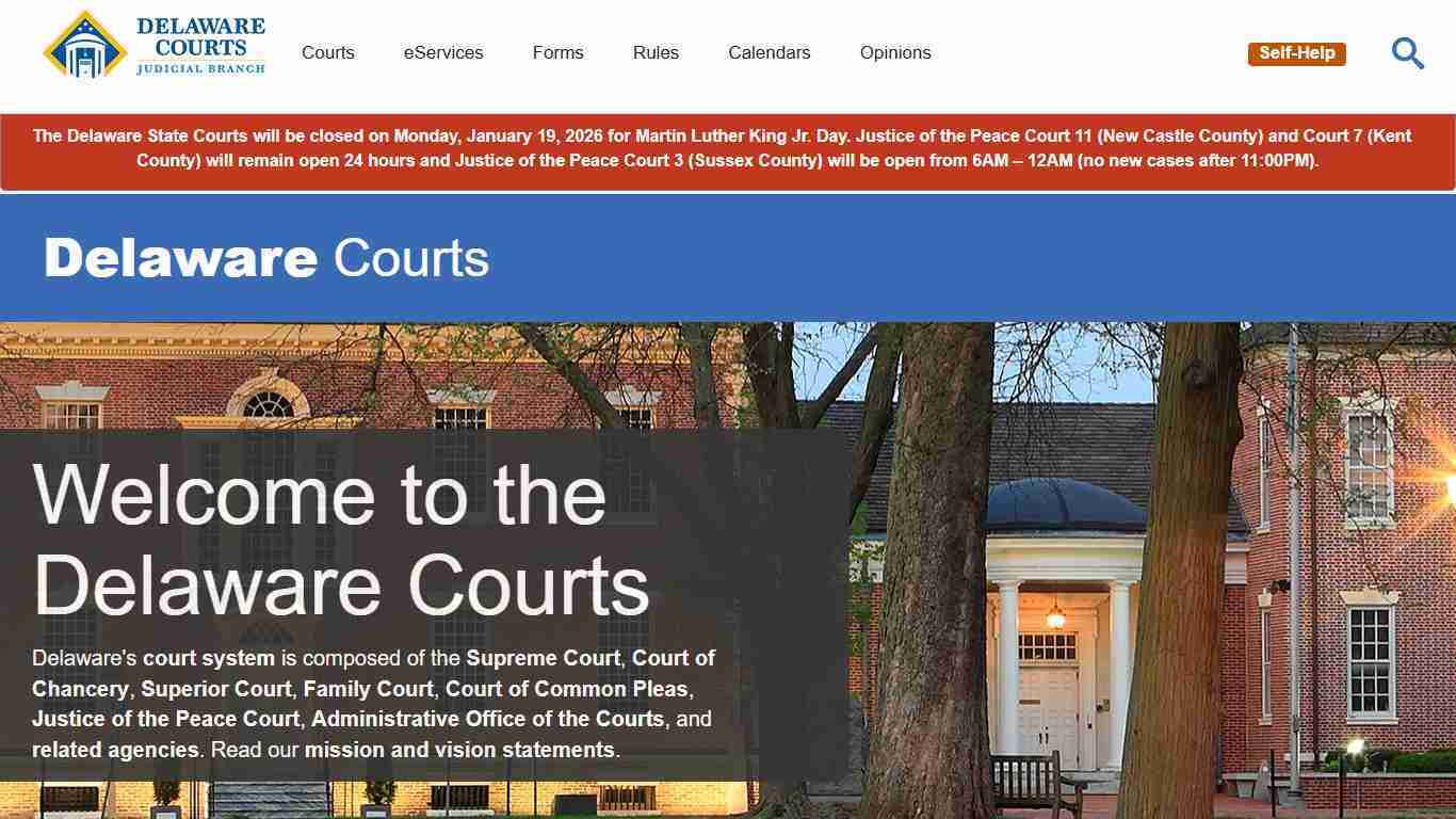 Delaware Courts - State of Delaware